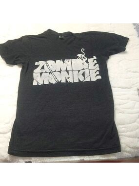 American Apparel Black Zombie Monkie XS Tee